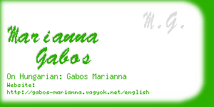 marianna gabos business card